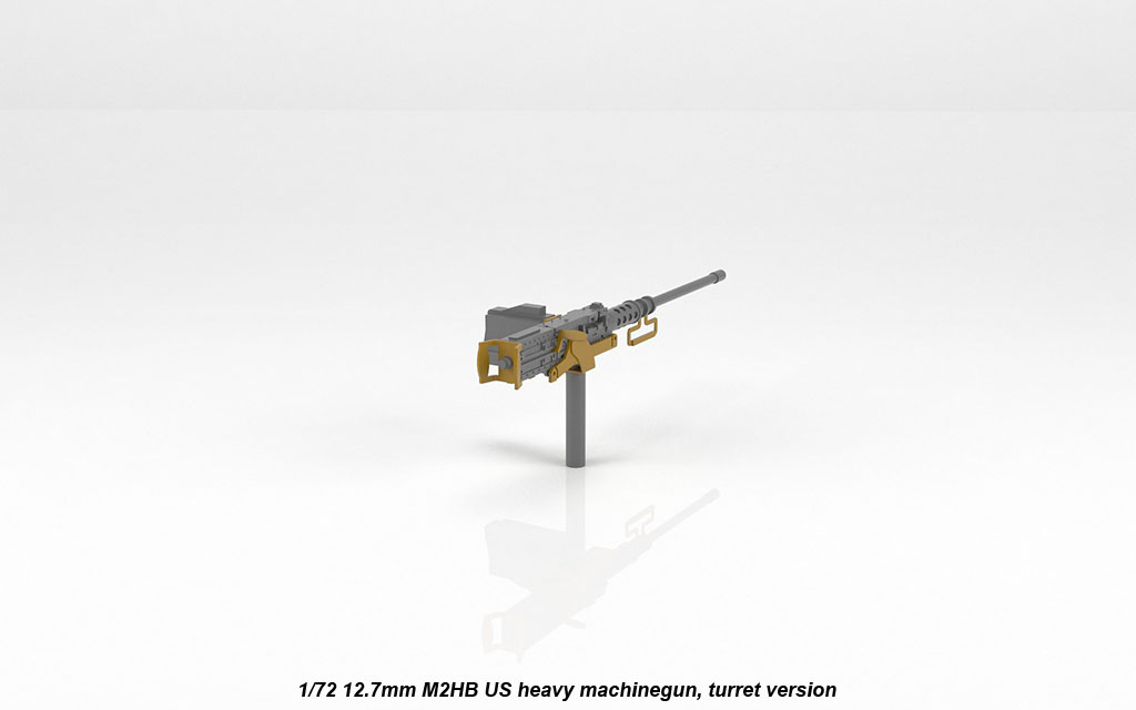 Armory Models 1/72 M2HB 12,7mm kulomet věžová verze