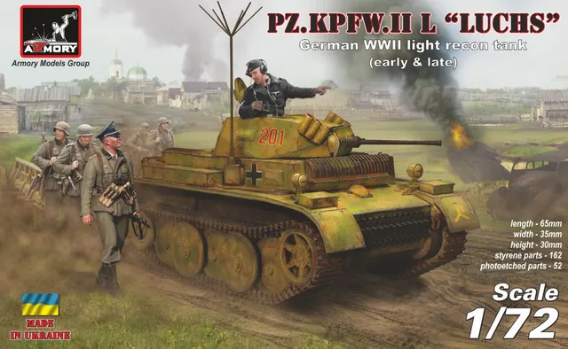 Armory Models Pz.Kpfw.II Ausf.L Luchs stavebnice 1/72