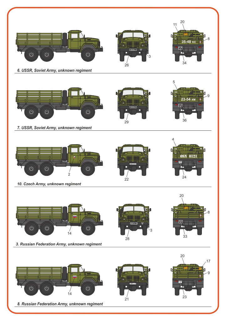 Armory Models ZiL-131 1/144 sovětský nákladní vůz