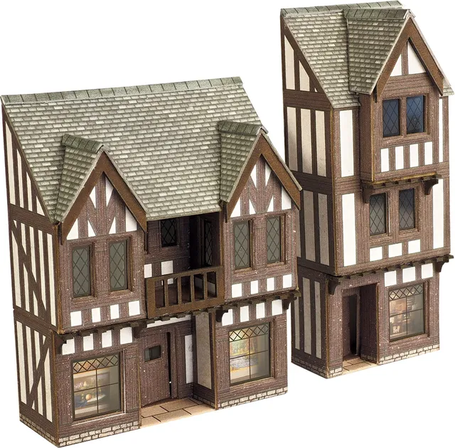 Metcalfe PN190 Timber Framed Shops model N nízký reliéf