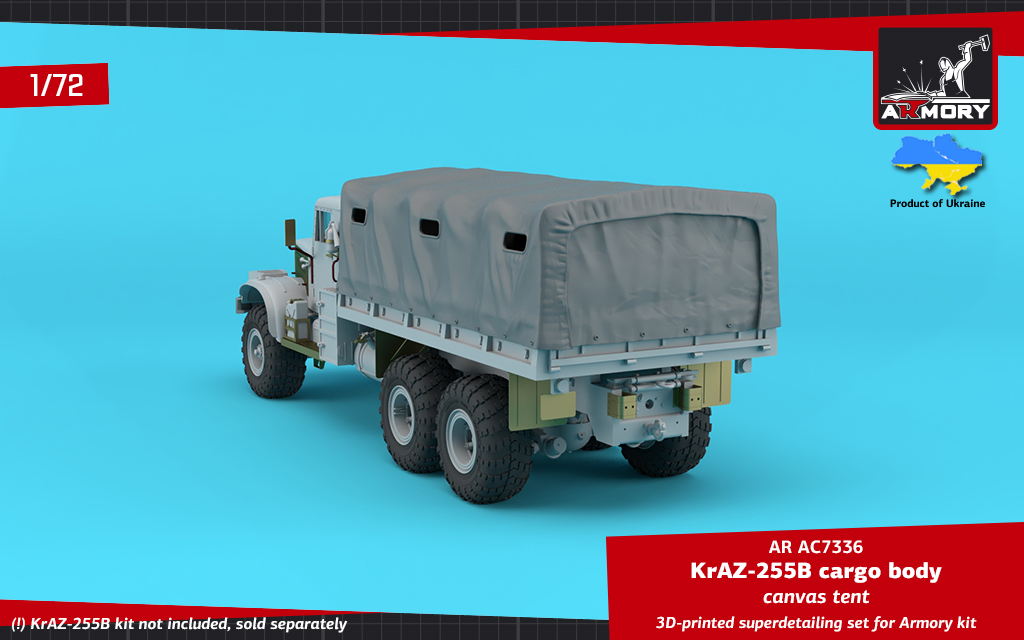 Armory Models 1/72 KrAZ-255B plachta nákladní