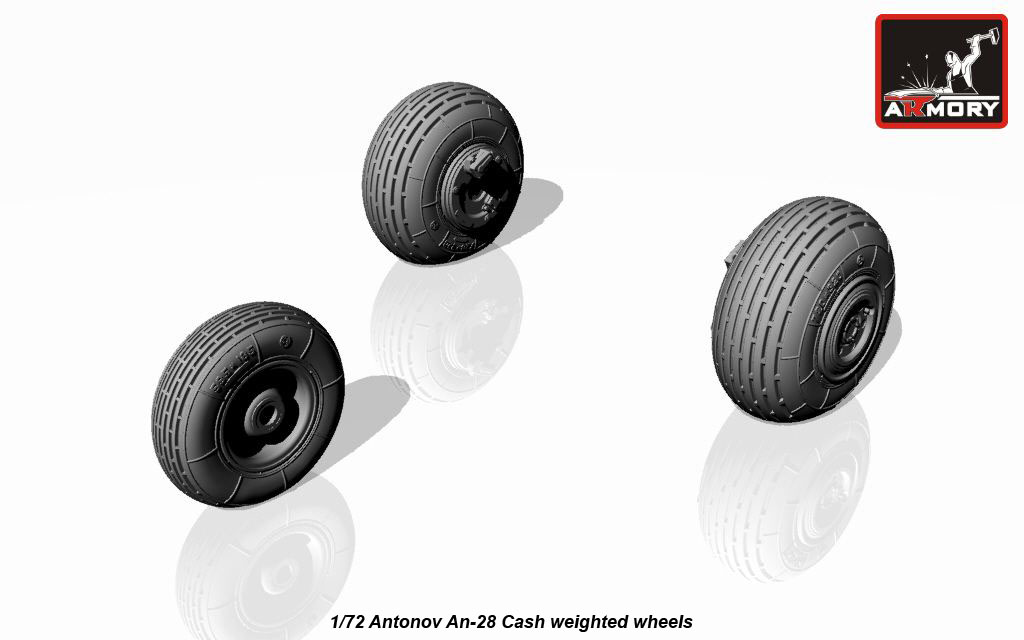 Armory Models An-28 Cash kola 1/72 zatížená pryskyřice