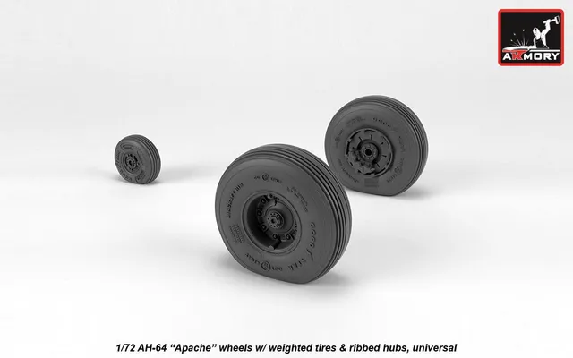 Armory Models AH-64 Apache kola 1/72 zatížená