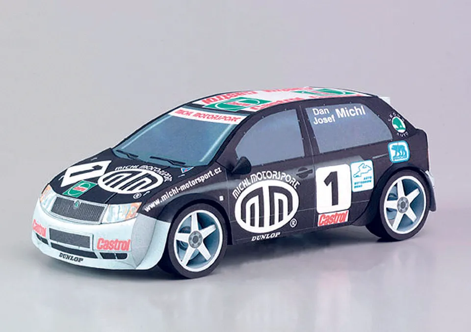 PK Graphica Škoda Fabia Michl-Motorsport papírový model