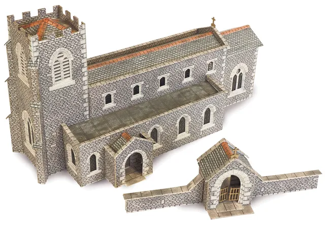 Metcalfe PN926 Parish Church papírový model N