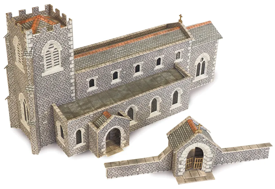 Metcalfe PN926 Parish Church papírový model N