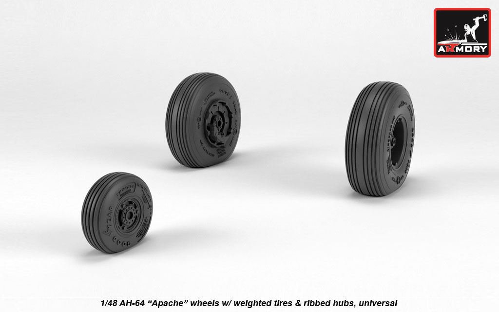 Armory Models AH-64 Apache kola 1/48 žebrovaná