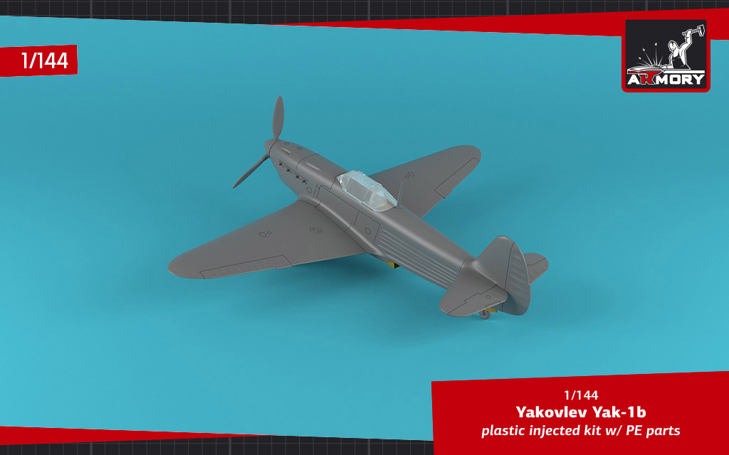 Armory Models Yak-1b obtisky 1/144 Donated Airplanes