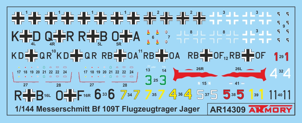 Armory Models Bf 109T Flugzeugträger Jäger model 1/144