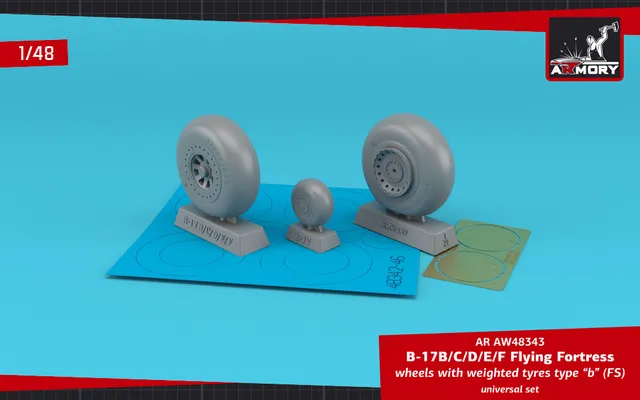 Armory Models B-17 kola typ B 1/48 s leptem