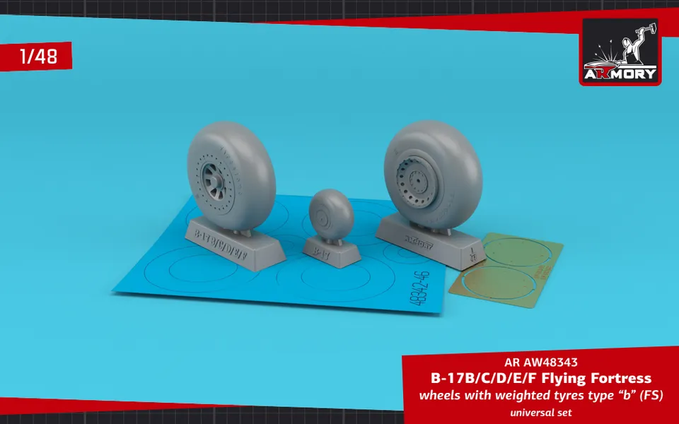 Armory Models B-17 kola typ B 1/48 s leptem
