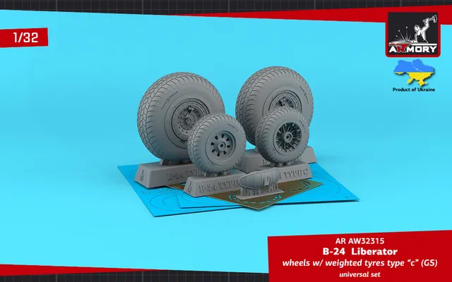Armory Models B-24 Liberator kola 1/32 typ C