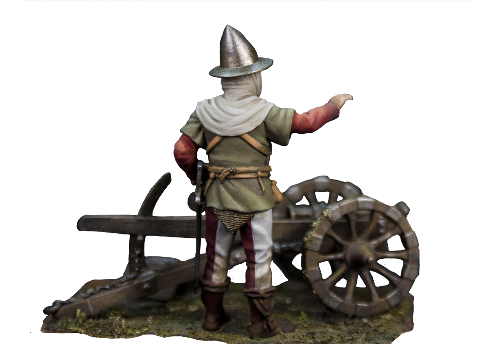 Olimp Models Gunner XIV cent. figurka 54 mm