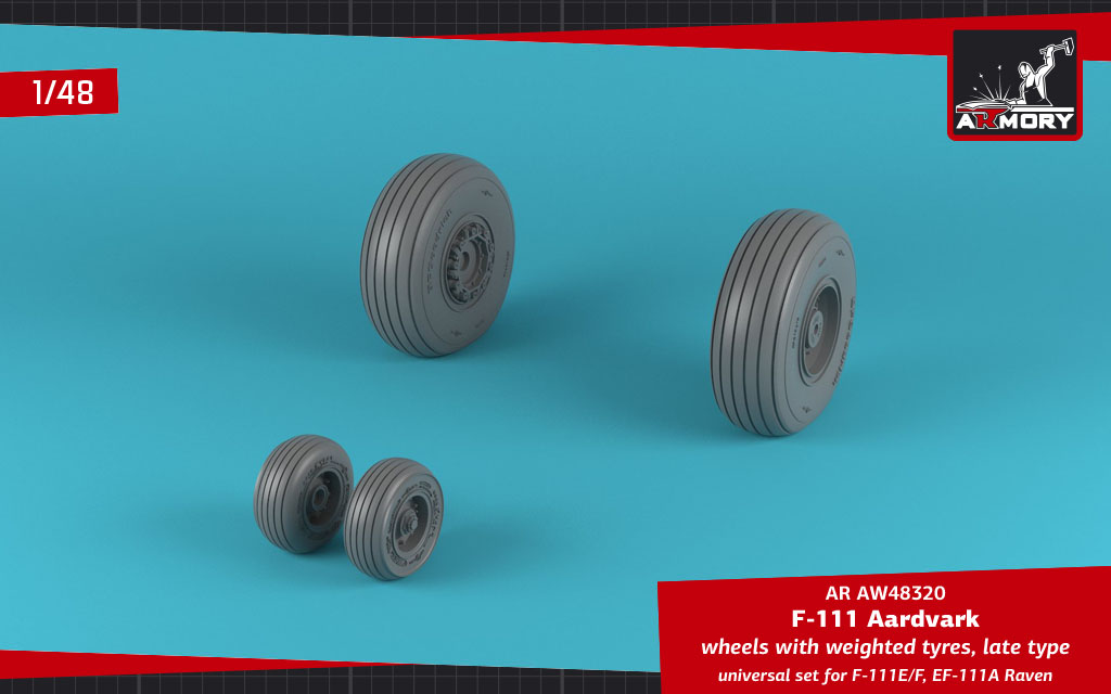 Armory Models F-111 / EF-111 kola 1/48 zatížená