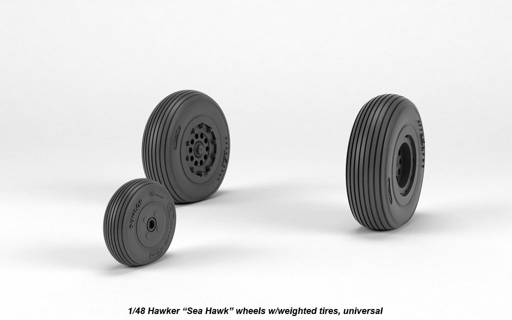 Armory Models Hawker Sea Hawk kola 1/48 zatížená