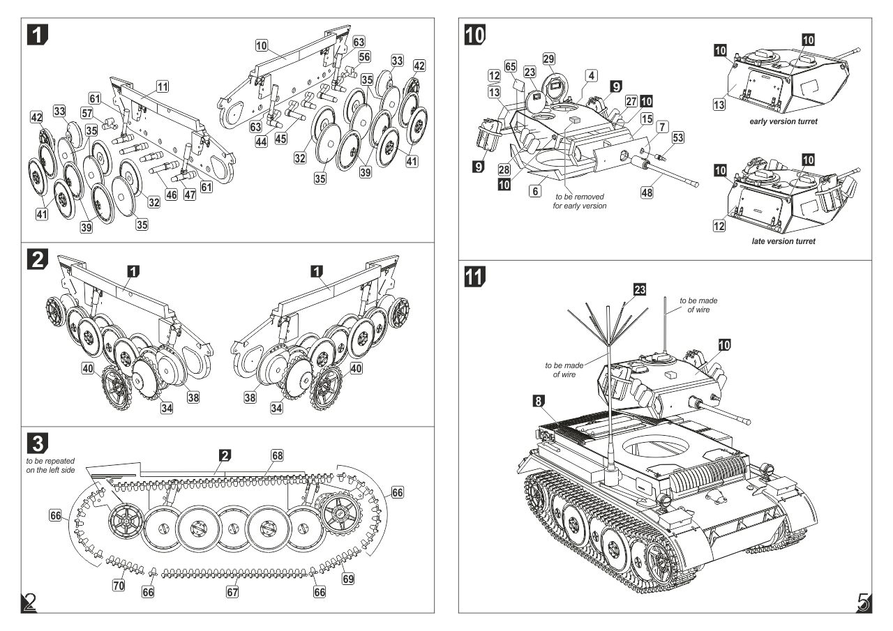Armory Models Pz.Kpfw.II Ausf.L Luchs stavebnice 1/72