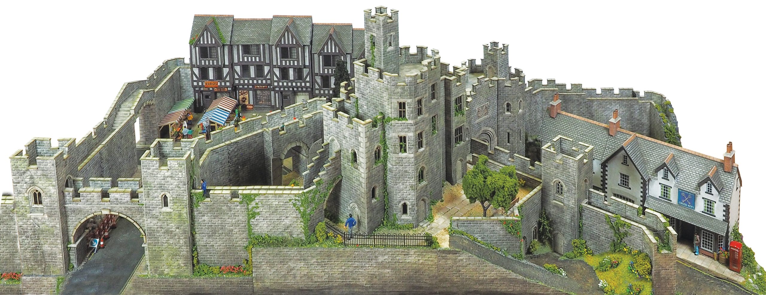 Metcalfe PN194 Castle Hall papírový model N hrad