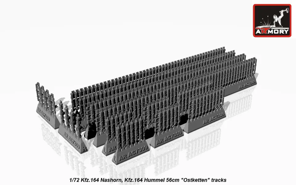 Armory Models Nashorn Hummel 1/72 pásy Ostketten 56 cm