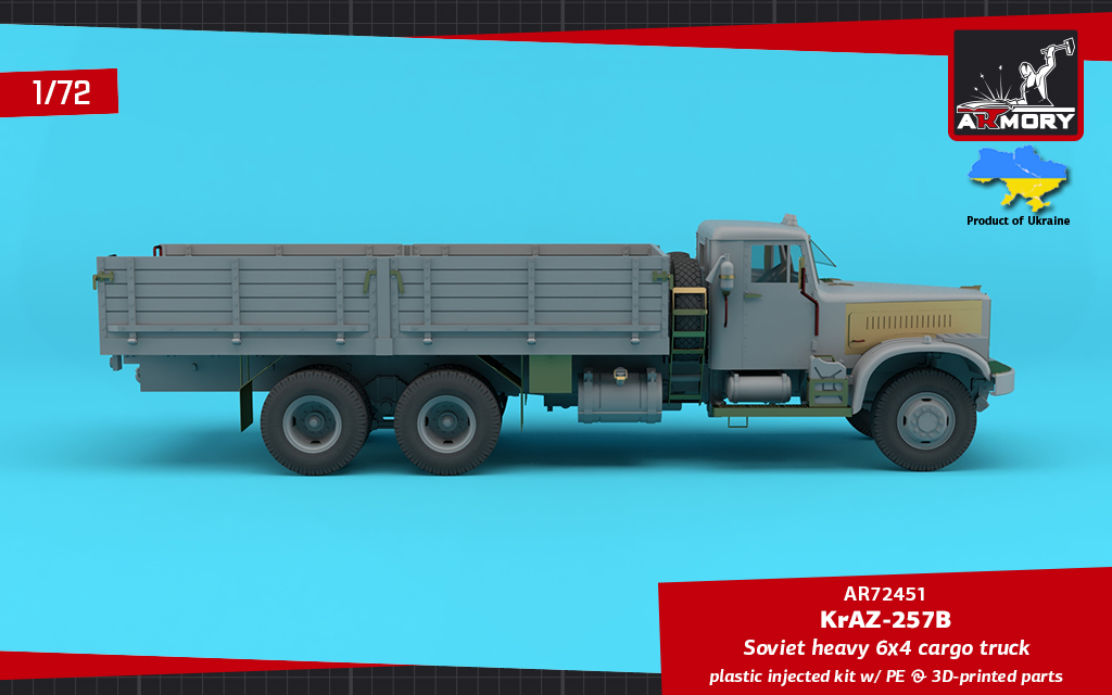 Armory Models KrAZ-257B 1/72 stavebnice valníku 6x4