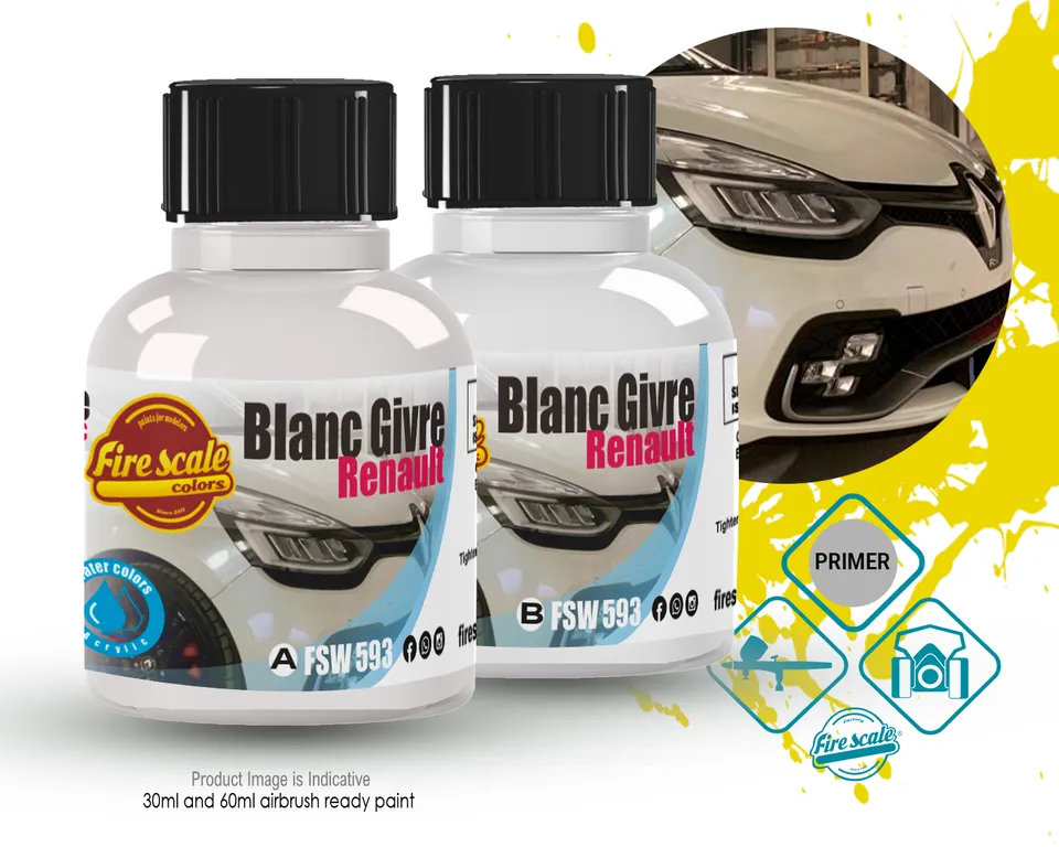 Fire Scale Modeler Blanc Givre Renault barva 30 ml