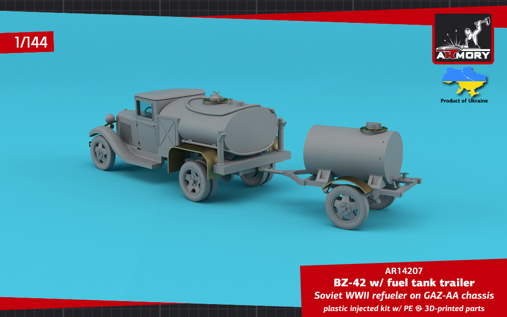 Armory Models BZ-42 cisterna model 1/144 GAZ-AA