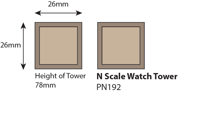 Metcalfe PN192 Watch Towers papírový model N