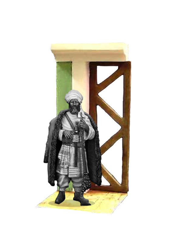 Olimp Models Podstavec se zdí a dveřmi 54mm dioráma