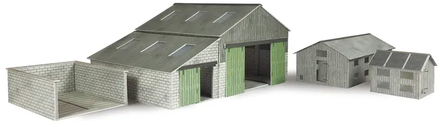 Metcalfe PO252 Manor Farm Buildings statek 00/H0