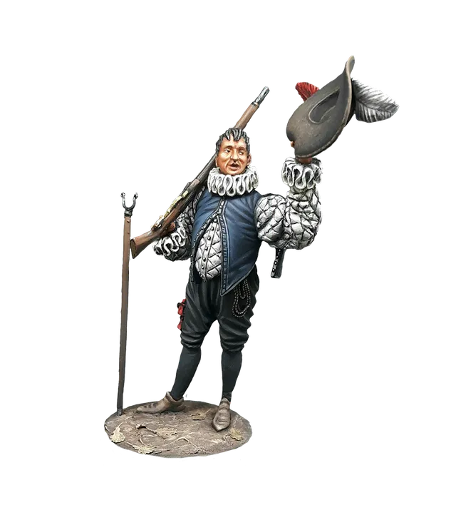 Olimp Models English Matchlock Musketeer 1588 figurka