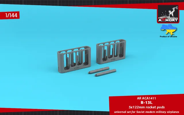 Armory Models B-13L 122mm raketnice 1/144 6ks