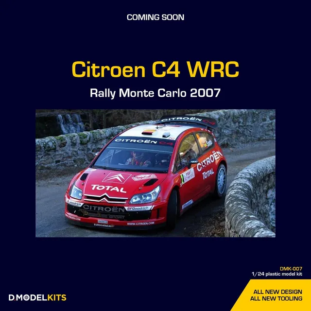 D.Modelkits Citroen C4 WRC 2007 model 1/24 Monte Carlo