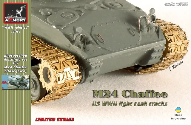 Armory Models M24 Chaffee pásy 1/72 pryskyřicové