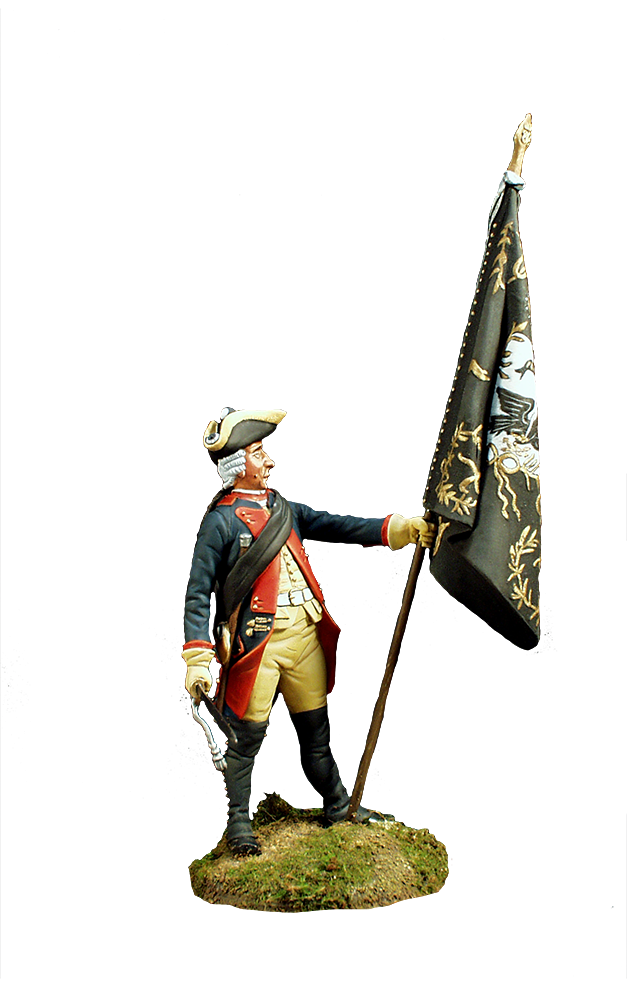 Olimp Models Prussian Ensign 2nd Regiment 1756 figurka