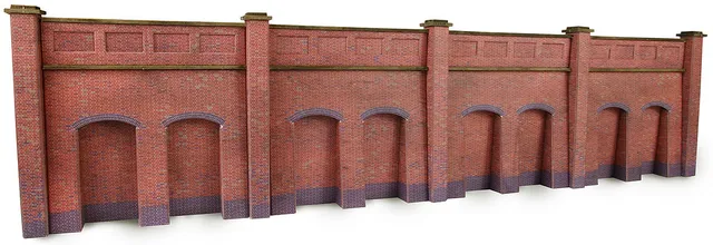 Metcalfe PN145 Retaining Wall papírový model N