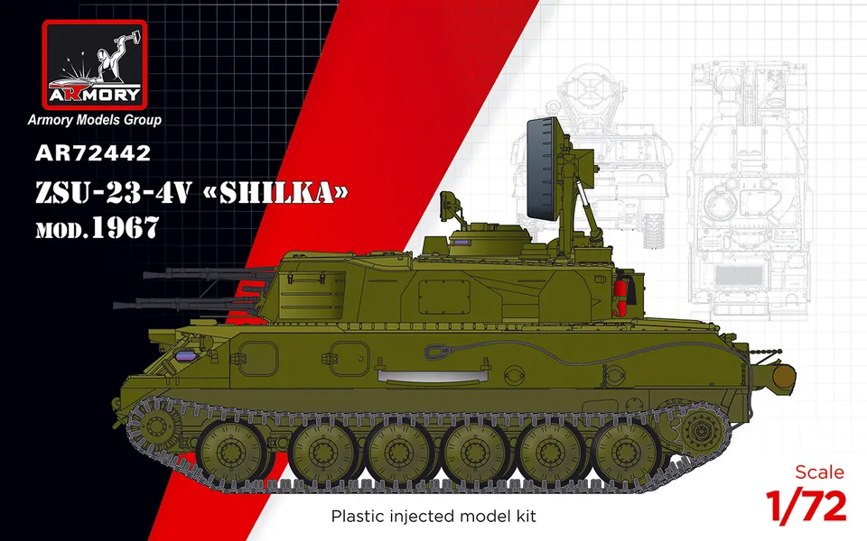 Armory Models ZSU-23-4V Šilka model 1/72 1967
