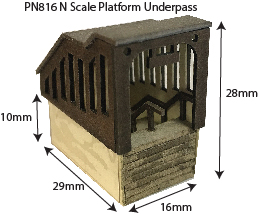 Metcalfe PN816 Platform Underpass stavebnice N podchod