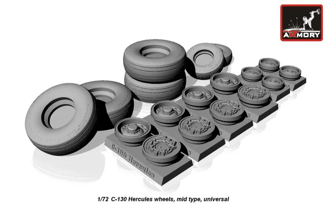 Armory Models C-130 Hercules kola 1/72 střední