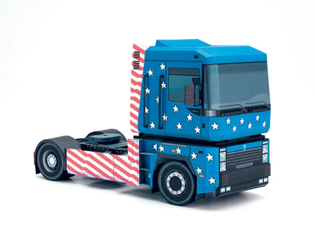 PK Graphica Renault Magnum 2002 papírový model kamion