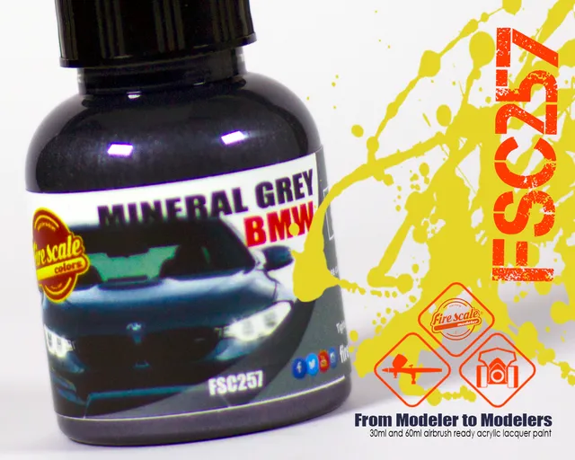 Fire Scale Modeler Mineral Gray BMW modelářská barva 30 ml