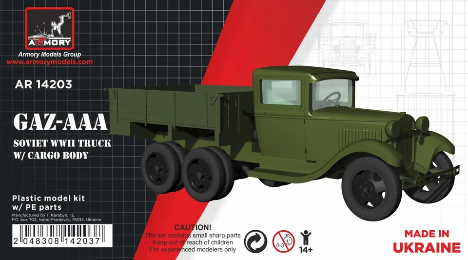 Armory Models GAZ-AAA 1/144 model nákladního auta
