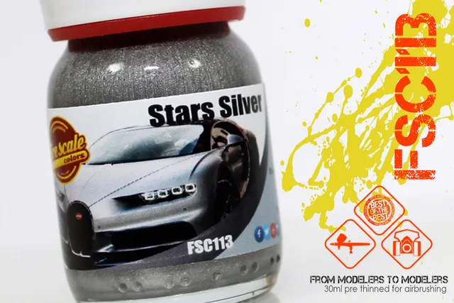 Fire Scale Modeler Stars Silver barva 30 ml matná