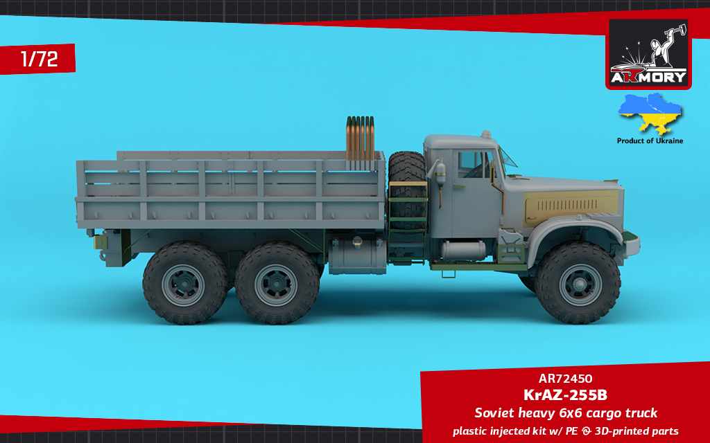 Armory Models KrAZ-255B stavebnice 1/72 valník