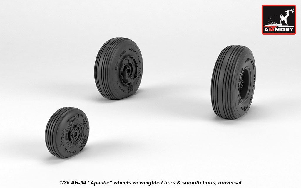 Armory Models AH-64 Apache kola 1/35 hladké