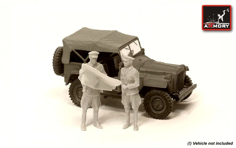 Armory Models RKKA důstojníci s mapou 1/72 figurky