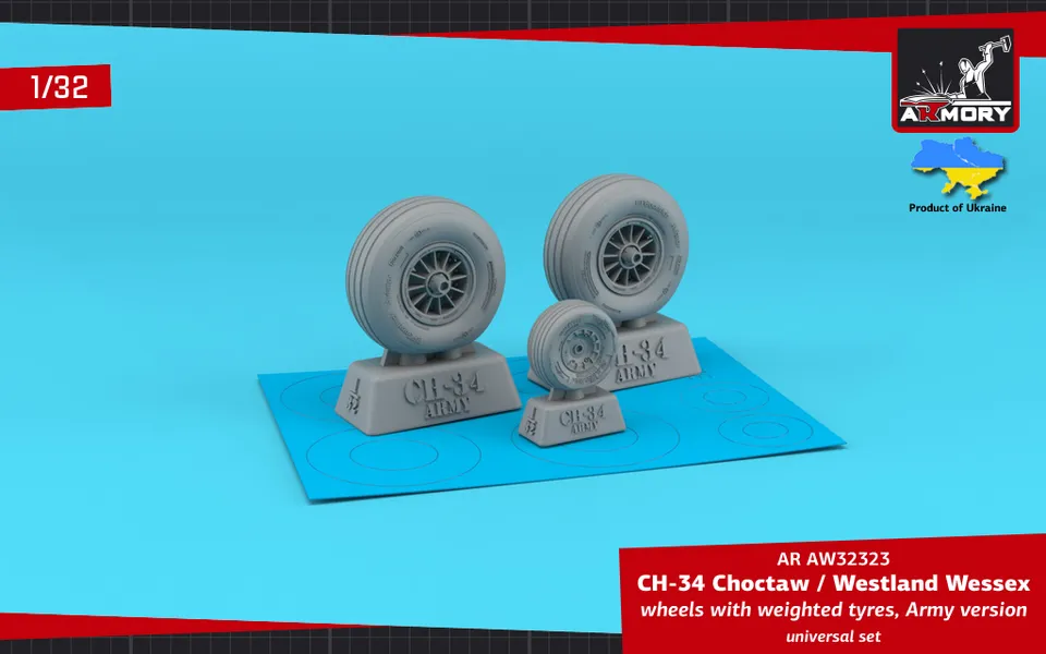 Armory Models CH-34 Choctaw 1/32 kola zatížená