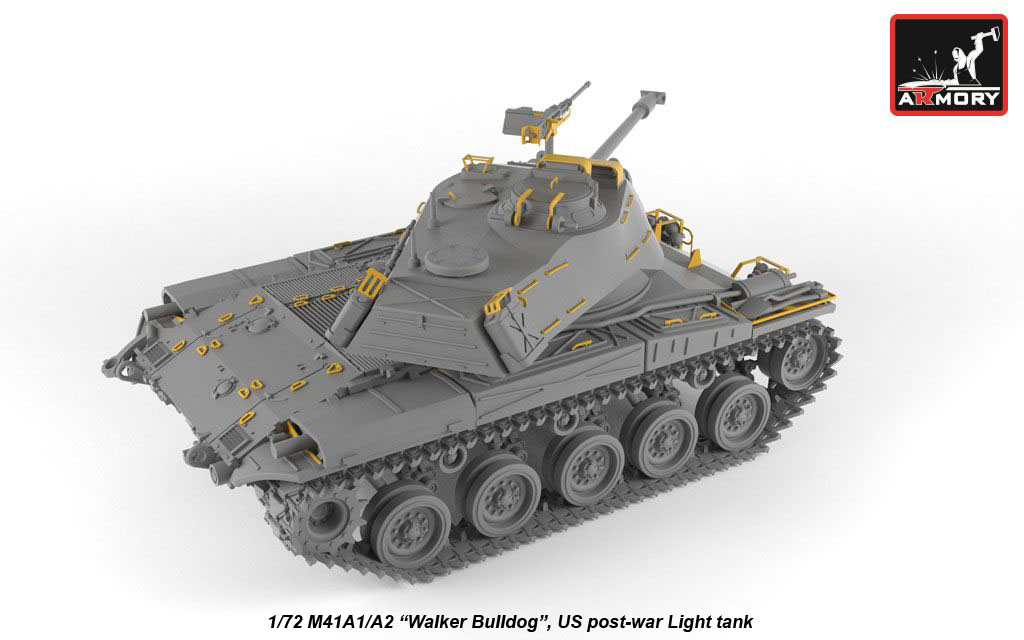 Armory Models M41A1/A2 Walker Bulldog tank 1/72 resinový