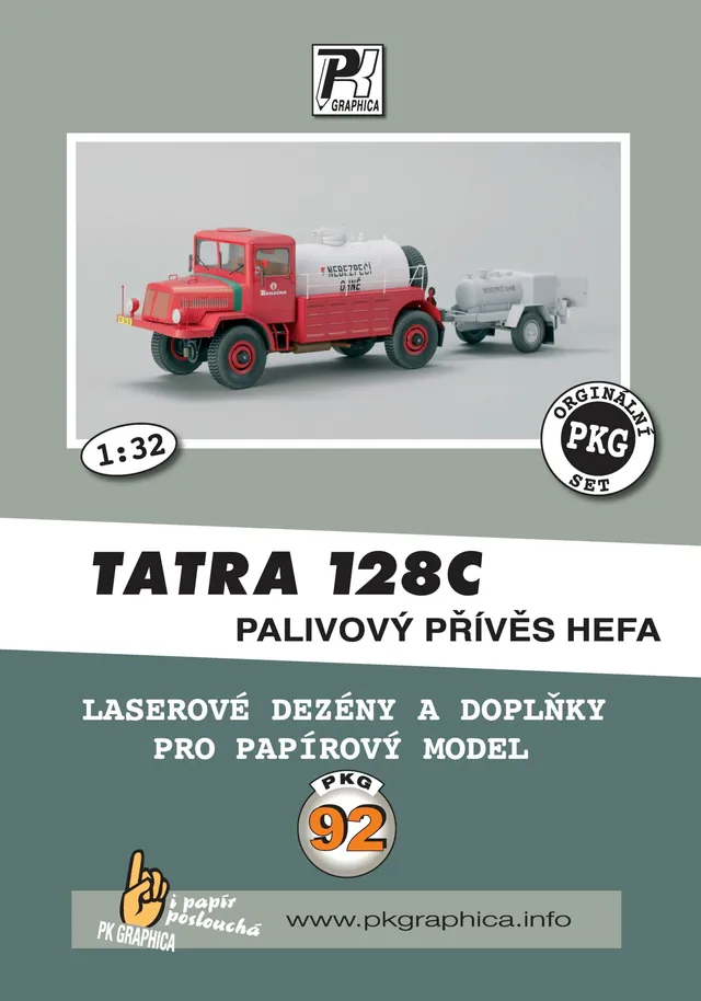 PK Graphica PKG 92 Tatra 128C doplňky dezény Hefa