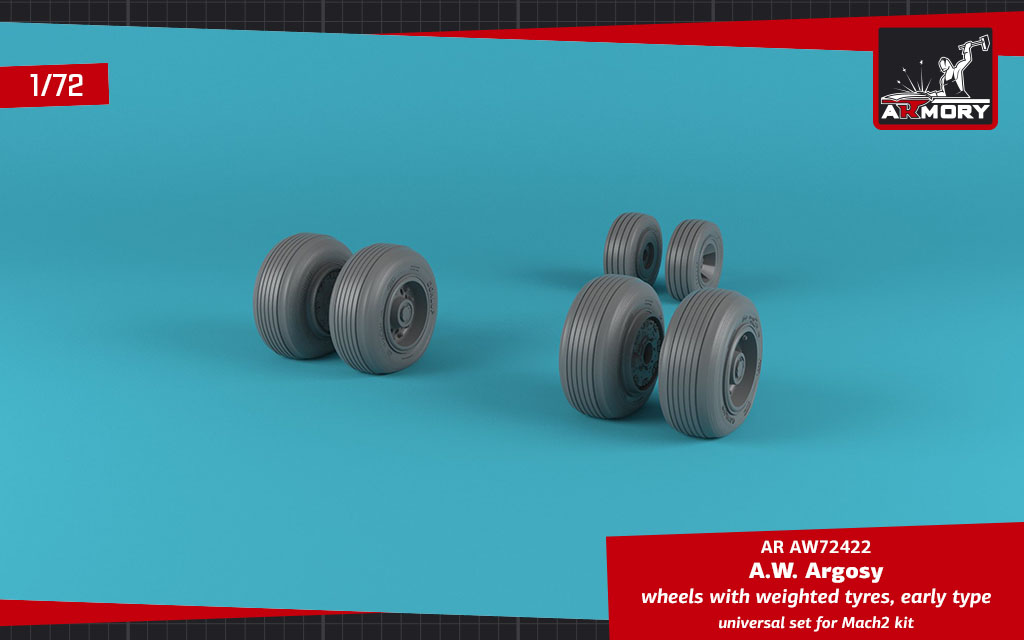 Armory Models Argosy kola 1/72 raná zatížená