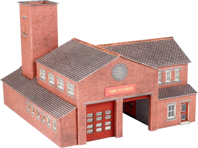 Metcalfe PN189 Hasičská stanice papírový model N