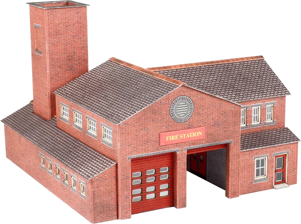 Metcalfe PN189 Hasičská stanice papírový model N